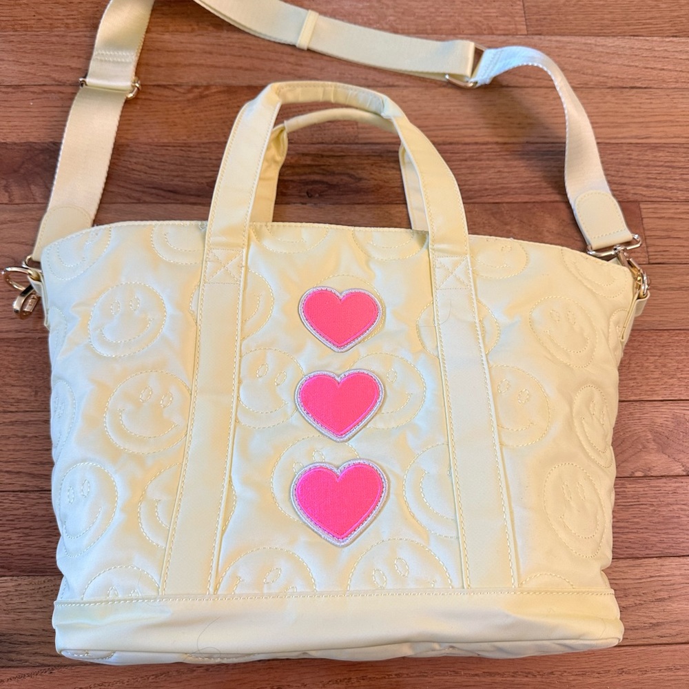 Stoney Clover Lane Happy Face Puffy Small Tote